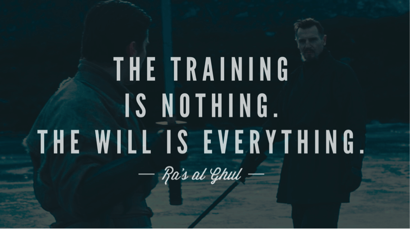training is nothing will