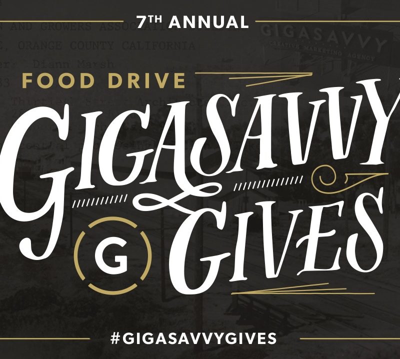 Gigasavvy Gives - Food drive
