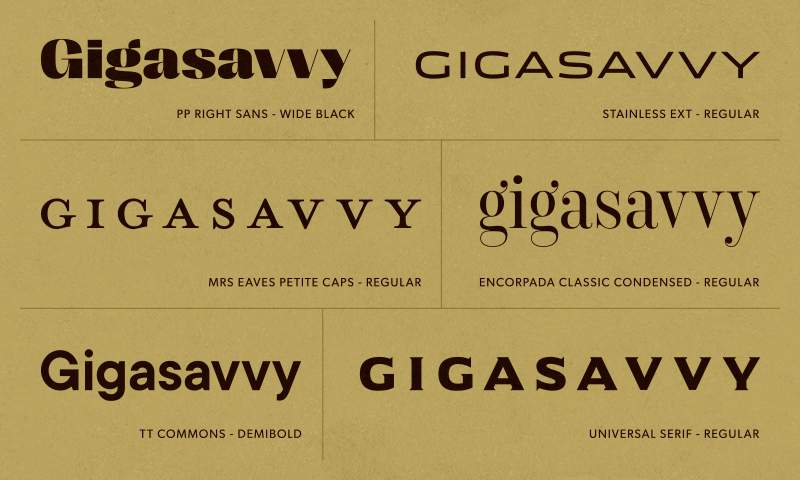 Different types of typography can take on different personalities.